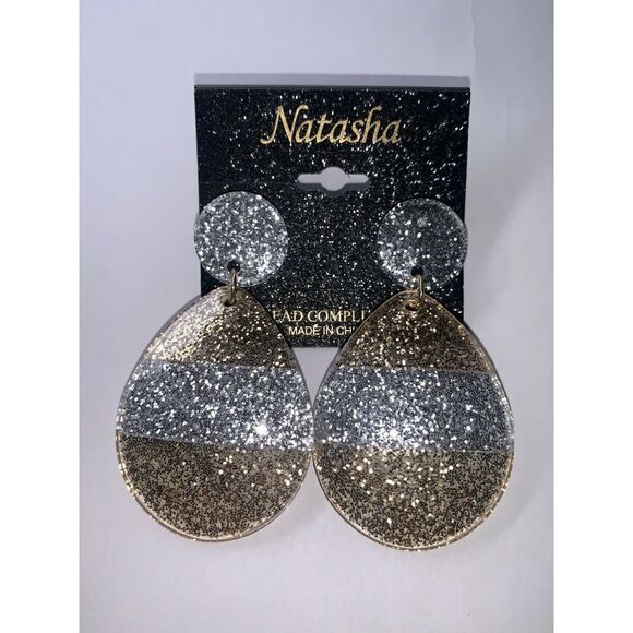 Natasha Sparkle All The Way Crystal Earrings - Picture 2 of 2
